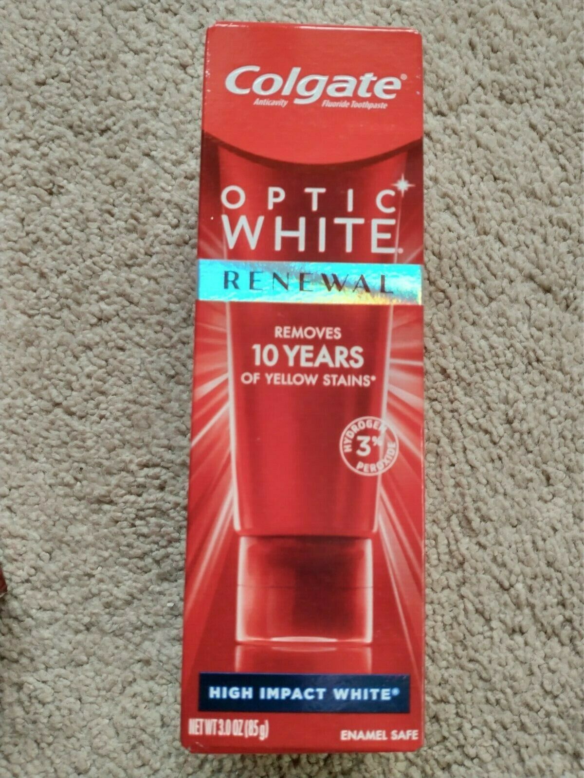 Colgate Optic White Renewal Whitening Toothpaste High Impact White 3 Oz Exp 822 