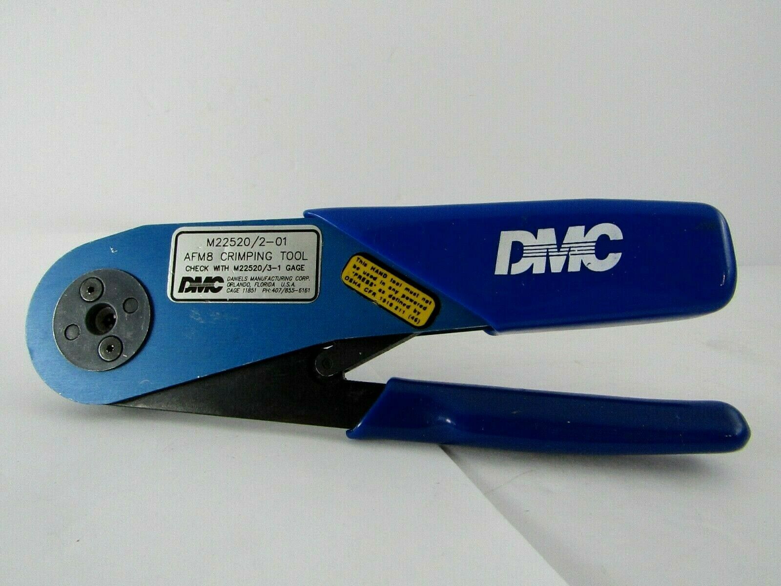 DMC Daniels AFM8 M22520/201 Aviation Crimp Tool Crimper